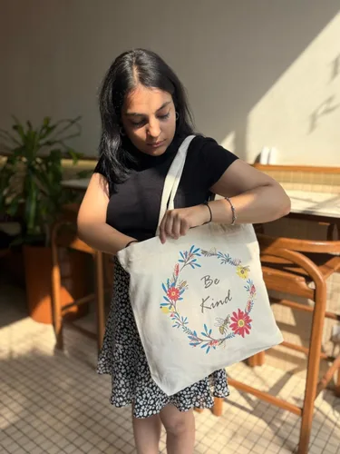 Miniatura 68 de Ecoright Bolsa de lona estética para mujer, bolsa grande con cremallera y bolsillo, bolsa de mano para mujer, para yoga, trabajo, playa