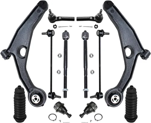 Miniatura 43 de Detroit Axle - Kit de suspensión delantera de 12 piezas para Mercury Grand Marquis Ford Crown Victoria Town Car 2003-2011, 2 brazos de control