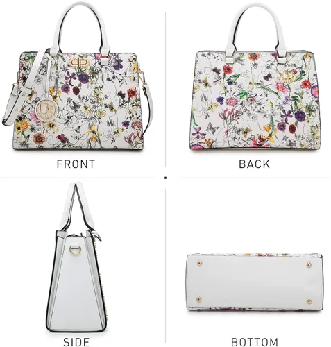 Miniatura 3 de Dasein - Carteras y bolsas de mano para mujer bolsas planas con asa superior bolso de hombro bolso de trabajo con cartera a juego