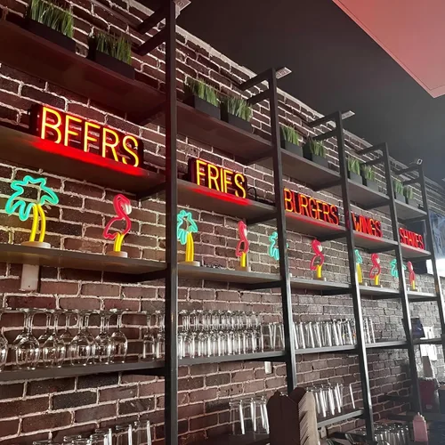Miniatura 4 de SpellBrite Letrero de cerveza y vino Letrero de cerveza y vino neón, luz LED verde 22.0 x 15.0 pulgadas