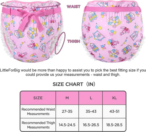 Miniatura 6 de Littleforbig Funda para pañales Omutsu con cinta para adultos, lavable, ajustable, reutilizable, impermeable, diseño de circo pastel Usagi