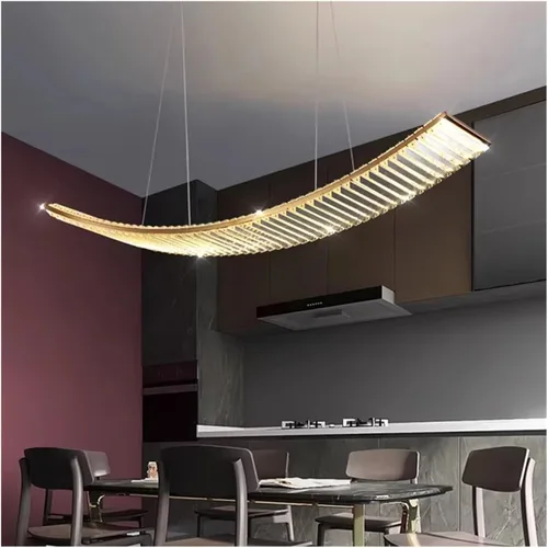 Miniatura 6 de Modern Dining Room Lamparas Decoracion Hogar Moderno Smart Pendant Lights Decoration Salon Chandeliers for (Warm White,Length 90cm)