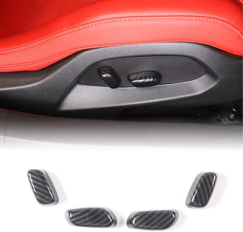 Miniatura 22 de CHEAYAR Funda de cargador de teléfono con patrón de fibra de carbono compatible con Chevrolet Corvette C8 2020-2023, funda de carga inalámbrica