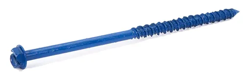 CONFAST Anclaje de tornillo de hormigón con cabeza hexagonal de 3/16 x 4 pulgadas con broca para anclar a mampostería, bloque o ladrillo (100 por