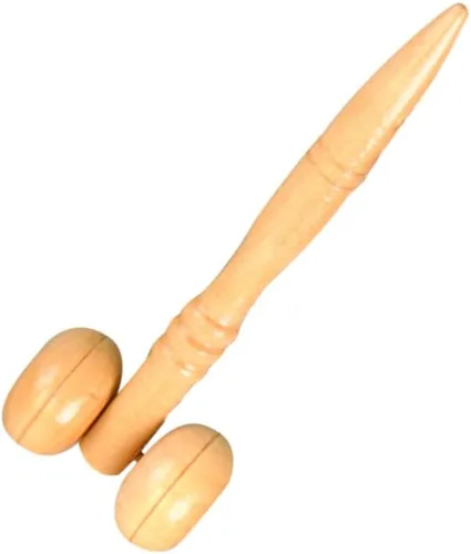 Miniatura 6 de Rodillos de madera portátiles masajeadores cara mano pierna cabeza cuello espalda cintura masaje rueda palos para hombres mujeres