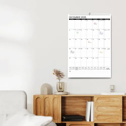 Miniatura 6 de SUNEE Calendario de pared grande 2026-2027, 22.75 x 15.5 pulgadas, calendario de julio de 21 meses (finaliza marzo de 2028), vertical extragrande