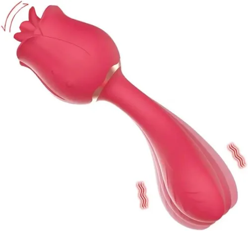 Vibrador de juguete rosa para mujeres, vibrador mejorado para el punto G, estimulador de clítoris 2 en 1, tapón de glúteos, vibrador de rosa para