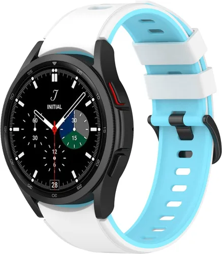 Miniatura 11 de Senter Correa de repuesto de goma suave de liberación rápida para Samsung Galaxy Watch4 de 40/1.732 in, Watch4 Classic de 1.654 in/1.811 in Smart