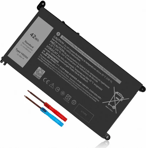 42Wh YRDD6 - Batería de repuesto para laptop Dell Inspiron 15 3000 Series 3583 3593 3582 3501 Inspiron 15 5000 Series 5584 5585 5593 5594 5598 14