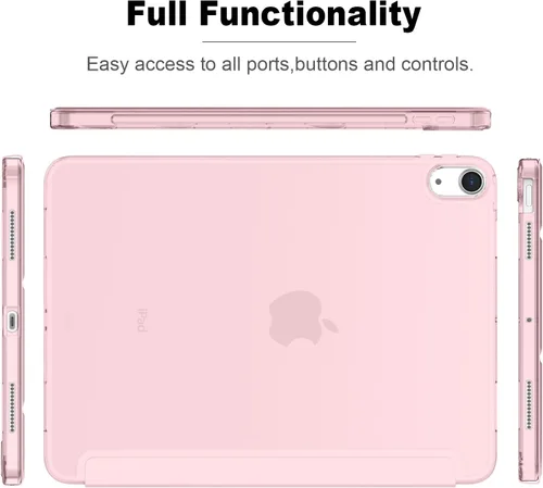 Miniatura 3 de iMieet Funda para iPad Air de 11 pulgadas M3 2025/M2 2024 - Funda para iPad Air de 5ª/4ª generación 2022/2020 de 10.9 pulgadas, carcasa trasera Rosa