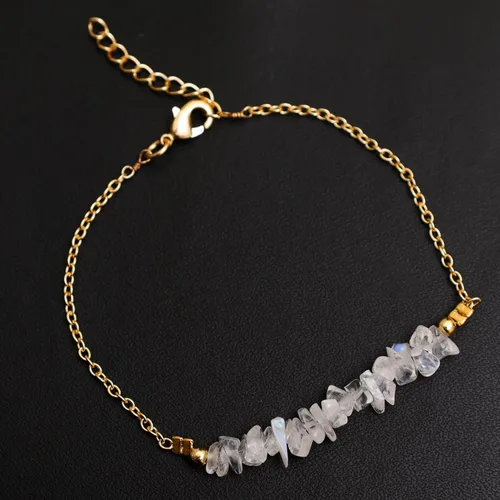 Miniatura 19 de Gempires Natural Chips Bar Bracelet, Energy Healing Crystals, Birthday, Gift for Her, Gemstone Jewelry 8 inch