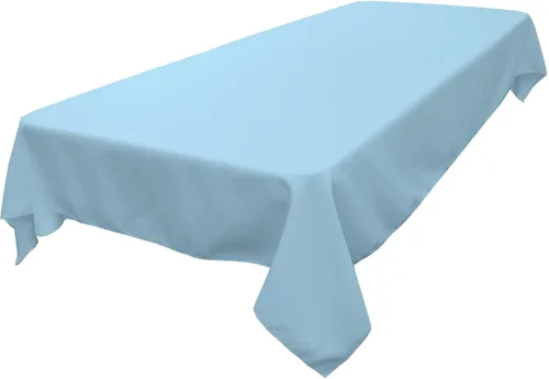 Miniatura 169 de LA Linen Mantel rectangular lavable de popelín de poliéster, resistente a las manchas y a las arrugas, cubierta de mesa 60x84, mantel de tela