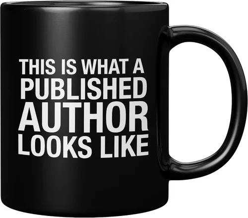 Panvola This Is What A Published Author Looks Like Writer Novelist Gifts Funny Journalist Columnist Poet Taza de cerámica de 11 oz negro