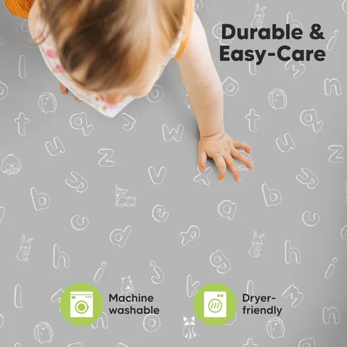 Miniatura 7 de 2 paquetes de sábanas ajustadas para mini cuna - 38x26 sábanas Pack N Play para colchón Pack and Play, algodón orgánico, ropa de cama transpirable