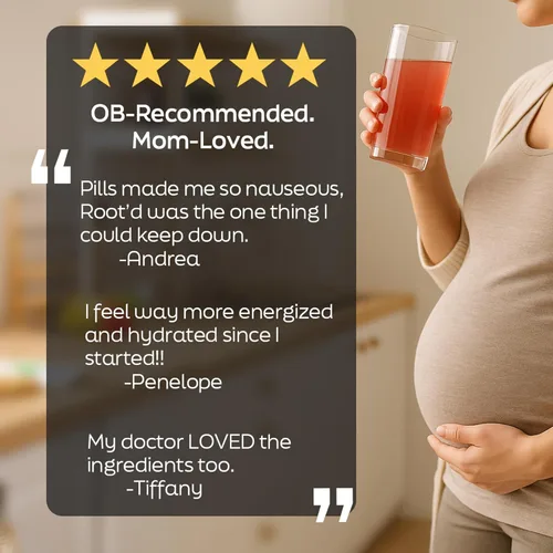 Miniatura 6 de Root'd Polvo multivitamínico prenatal - 25 vitaminas y minerales con 3 electrolitos, folato, hierro, D3 para mamá y bebé, 7 superalimentos