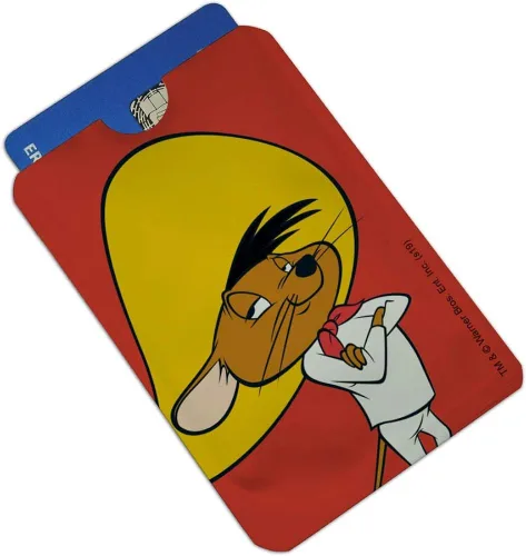 Miniatura 2 de Looney Tunes Speedy Gonzales Tarjeta de Crédito RFID Blocker Holder Protector Billetera Monedero Fundas Set de 4