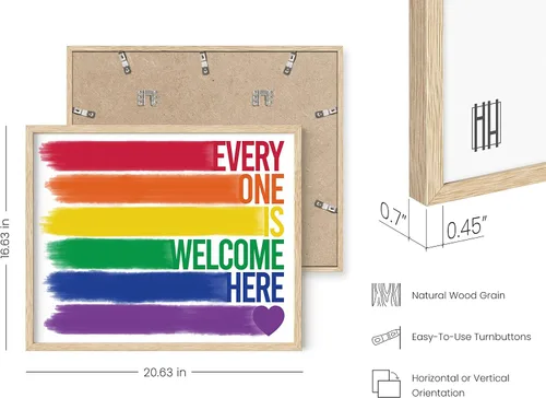 Miniatura 3 de HAUS AND HUES Pride Artwork - Arte de pared de arco iris, decoración de orgullo gay, decoración de pared, decoración del mes del orgullo, regalos