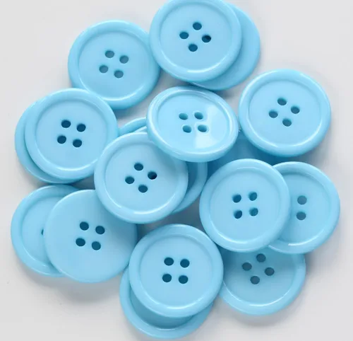 Miniatura 5 de GANSSIA Botones de 1 pulgada (25mm) redondos de 4 agujeros para costura, botón de color beige de respaldo plano, para manualidades DIY, paquete