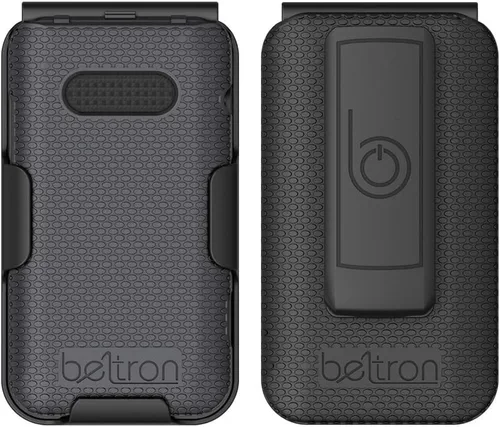 Miniatura 5 de Funda con clip para cinturón para Cricket Debut, AT&T Cingular Flip 4, funda protectora a presión con clip giratorio para cinturón combo para debut