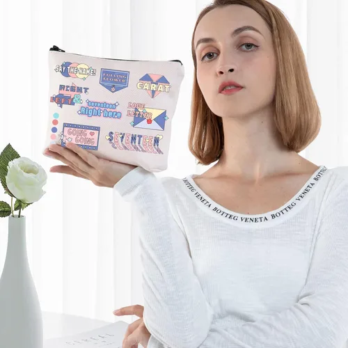 Miniatura 3 de BWWKTOP K-Pop Boy Band Bolsa de maquillaje cosmética K-Pop Lover Regalos Álbum de música inspirado regalos K Pop Band mercancía, Goinggoing, Bolsa