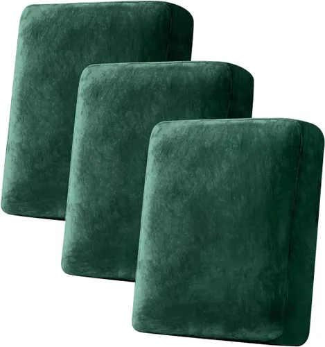 Miniatura 100 de Funda para Sofá de Terciopelo Elástico Funda de Cojín de Sofá 1 Pieza - Funda Deslizable Elástica Lavable para Asiento o Respaldo, Fundas de Asiento