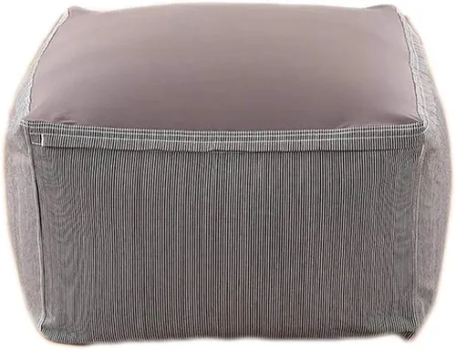 Miniatura 19 de Funda de sofá perezosa, puf de tela de lino, puf puff para sala de estar, tatami, sillas acolchadas para adultos y niños (relleno no incluido), S1