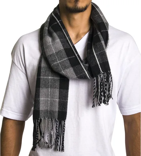 Miniatura 2 de Alpine Swiss Bufanda a cuadros para hombre, ultra suave, chal de invierno, cálido, ligero, para clima frío