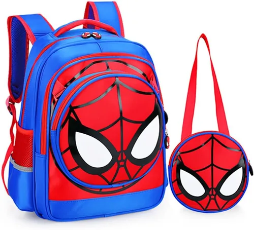 Miniatura 4 de FENGJINRUHUA Lindo juego de rol de dibujos animados escuela primaria mochila niños cómic niños niñas mochila, Q-azul marino, Mochila escolar