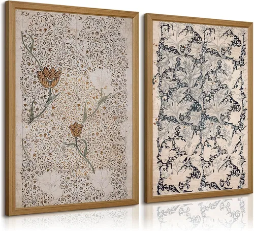 Miniatura 12 de Decoración de pared de montaña neutral Arte de pared de set de 3 lienzos de bosque Arte de pared de paisajes Arte de pared moderno Cuadros