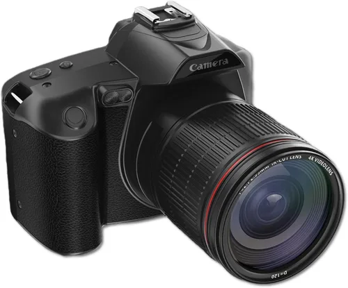 Cámara de vlogging 4K para, 3 pulgadas 64MP HD visión nocturna cámara digital para fotografía con, 16X zoom digital videocámaras cámara de vídeo con