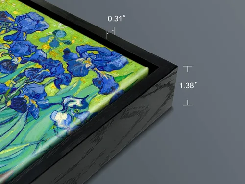 Miniatura 6 de Wieco Art Lienzo enmarcado para pared, impresiones de lirios de Van Gogh, flores famosas, pinturas al óleo, reproducción moderna de lienzo giclée