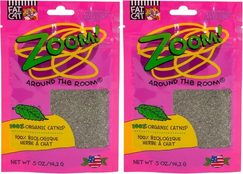 Miniatura 7 de Petmate Hierba gatera orgánica - Hoots Zoom Around the Room Catnip - Cultivada y cosechada en Estados Unidos bolsa de 0.5 onzas