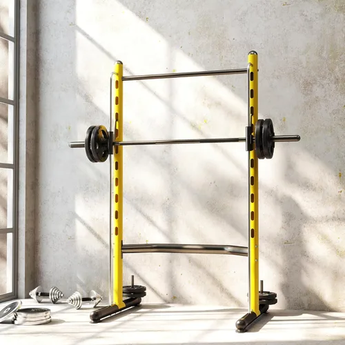 Miniatura 8 de Soozier Squat Rack with Pull-Up Bar, Adjustable Power Rack with Barbell Bar, Multi-Functional Steel Bench Press Rack for Home Gym Strength Training