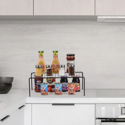Miniatura 3 de Estante grande de almacenamiento para gabinete (16.1 x 10.2 pulgadas), organizador de encimera de cocina, refrigerador y estante de almacenamiento
