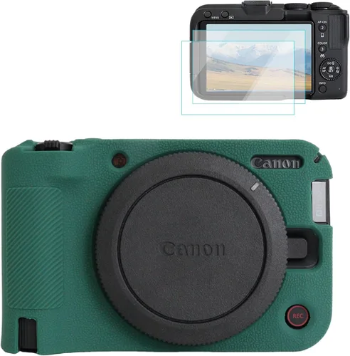 Miniatura 12 de Rieibi Funda de silicona para cámara Canon EOS R50 V, funda protectora suave para cámara Canon EOS R50V, accesorios con 2 protectores de pantalla