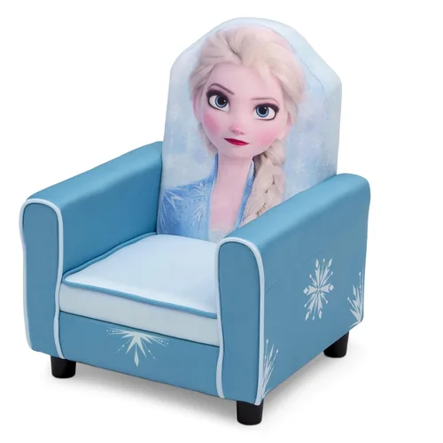 Miniatura 5 de Delta Children Silla tapizada figurada para niños, madera, Disney Frozen II Elsa