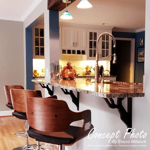 Miniatura 11 de Ekena Millwork BKTM02X10X12TGLABS Soporte de metal, 2 pulgadas de ancho x 10 pulgadas de profundidad x 12 pulgadas de alto, latón envejecido