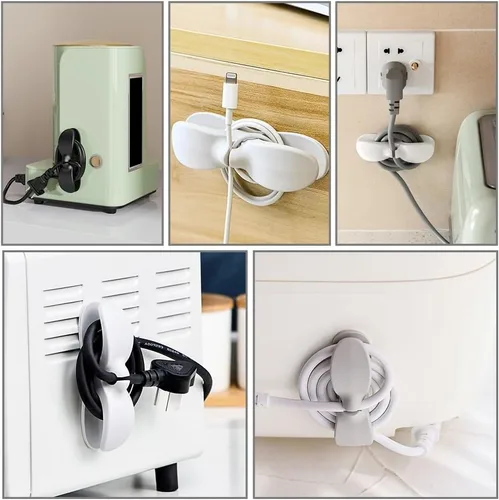 Miniatura 4 de Organizador de cables para electrodomésticos, organizador de cables de 6 piezas mejorado para electrodomésticos, 6 unidades, organizador de alambre