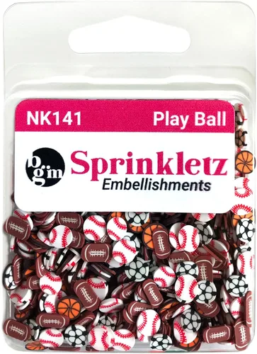 Miniatura 3 de Buttons Galore Sprinkletz - Piezas de arcilla polimérica para bricolaje, adornos de manualidades, 1.500 onzas, primavera y verano (pelota de juego)