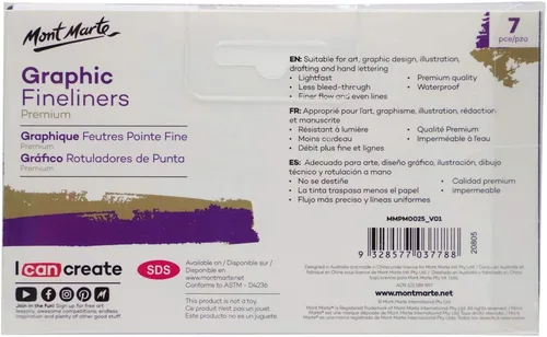 Miniatura 7 de Bolígrafos gráficos de punta fina, juego de 7 unidades, pen0005