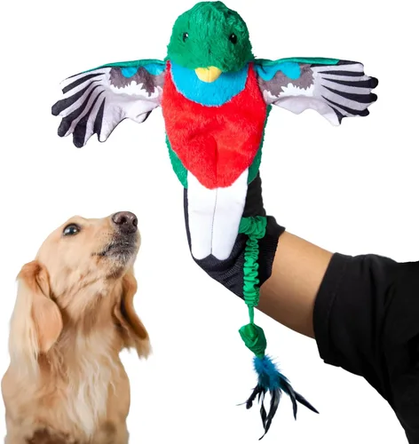 Miniatura 9 de Milunova Pupr Pals - Marioneta de juguete para perros y gatos con acolchado resistente para un juego interactivo seguro, protección para evitar que