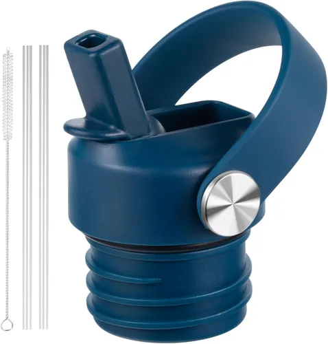 Miniatura 6 de Tapa de popote para Hydroflask, tapas con popote para Hydro Flask de boca estándar de 18, 21, 24 onzas, tapa deportiva de repuesto para tapa Alpine