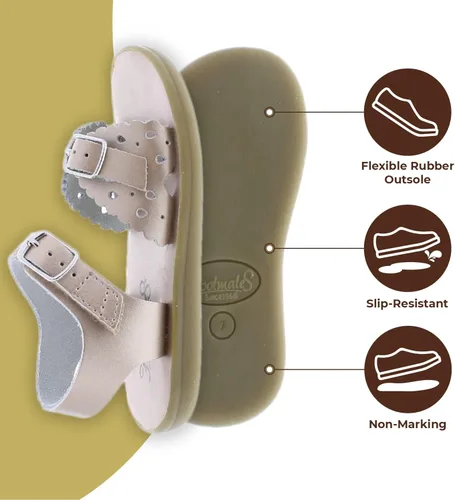 Miniatura 3 de FOOTMATES Ariel Hook-and-Loop and Buckle Perf Rose - 1113