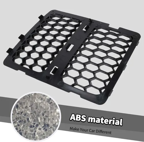 Miniatura 3 de 3 piezas de insertos de parrilla tipo panal compatibles con Jeep Grand Cherokee 2014-2016 (Negro)