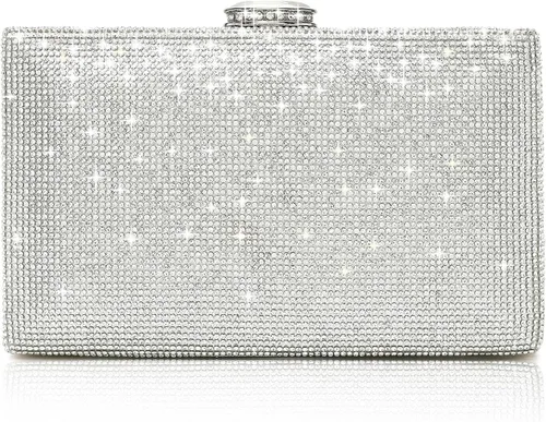 Miniatura 12 de CARIEDO Bolso de Mano Tipo Clutch con Lentejuelas para Mujer, Elegante Bolso de Noche con Purpurina Brillante, Cartera de Noche Llamativa
