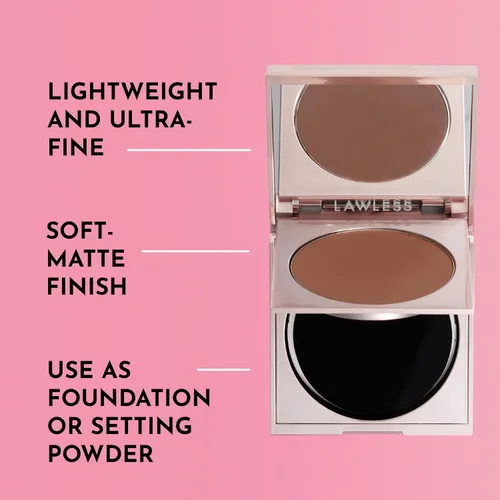 Miniatura 3 de Lawless Polvo perfeccionador para suavizar la piel sin talco, maquillaje de primera calidad, polvo suavizante de la piel con ingredientes naturales