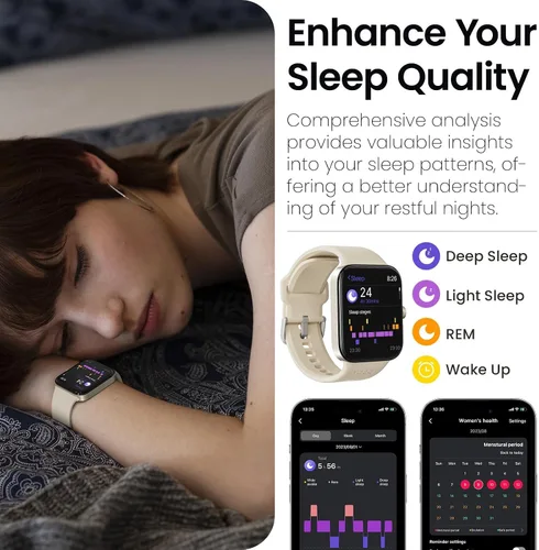 Miniatura 5 de TOZO AMOLED S4 AcuFit One - Reloj inteligente de 1.78 pulgadas, pantalla ultra clara para hombres y mujeres, monitor de actividad física