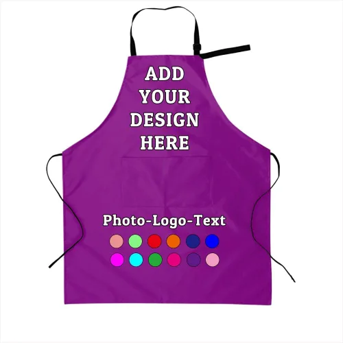 Miniatura 38 de Delantal personalizado para adultos, delantales personalizados con bolsillos, añade tu logotipo y foto, delantal impermeable ajustable personalizado