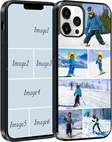 Miniatura 12 de Funda de teléfono con fotos personalizadas compatible con iPhone 17/17 Air/16/15/14/13/12/11 Pro Max/Mimi/Xs Max/Xr/7/8 Plus/Samsung Galaxy 4 Collage