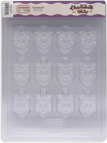 Miniatura 4 de Moldes de chocolate Hanukkah - Moldes de plástico en forma de Dreidel para chocolate - Molde de Janucá Dreidel - The Kosher Cook